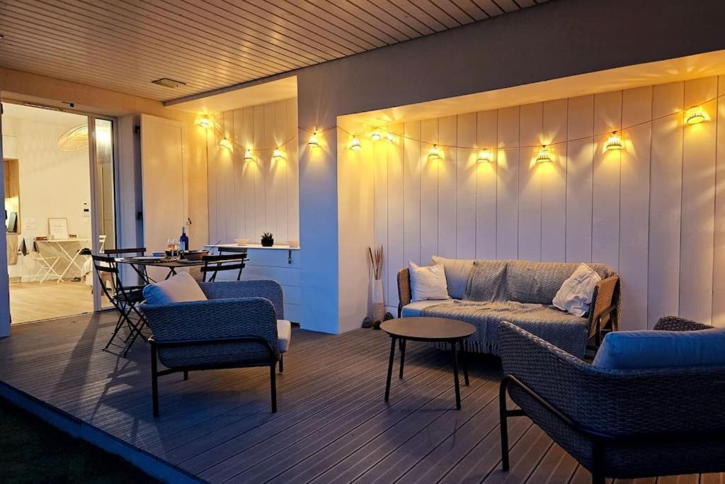 Arcareve - Grand Studio De Standing Avec Terrasse, Jardin Et Acces Direct A La Plage Arcachón Exterior foto